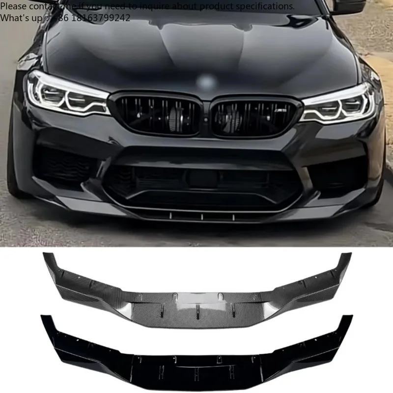 

Car Front Bumper Lip Diffuser Spoiler Splitter Body Kits Tuning For BMW 5 Series M5 F90 2018-2021 ABS Canard Lip Protector Cover