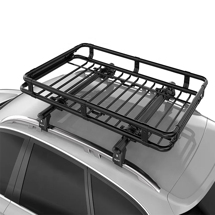 Beast D160 Heavy-Duty Steel Roof Basket - 160x100x15.5cm Anti-Rust Cargo Carrier with High-Temp Spray Coating