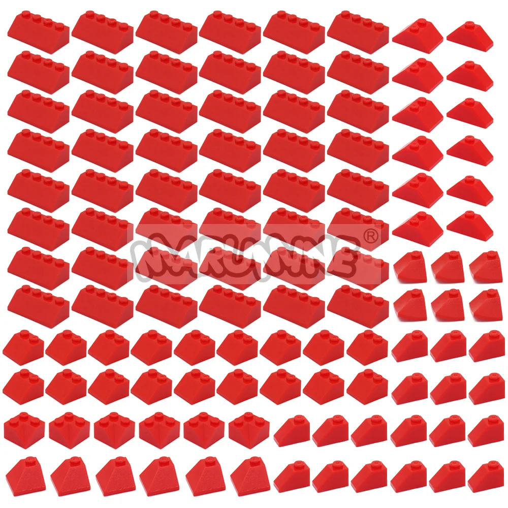 MARUMINE 114-teiliges Dachziegel-Set MOC Bausteine Teile-Set Stadt Haus Straßenansicht Bauklötze DIY Zubehör Kompatibel mit 6119
