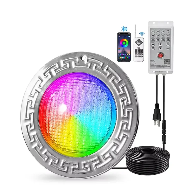 Custom 10 Inches 35w Submersible Under Water Lamp RGB IP68 Waterproof LED Underwater Pool Light for Swimming Pool
