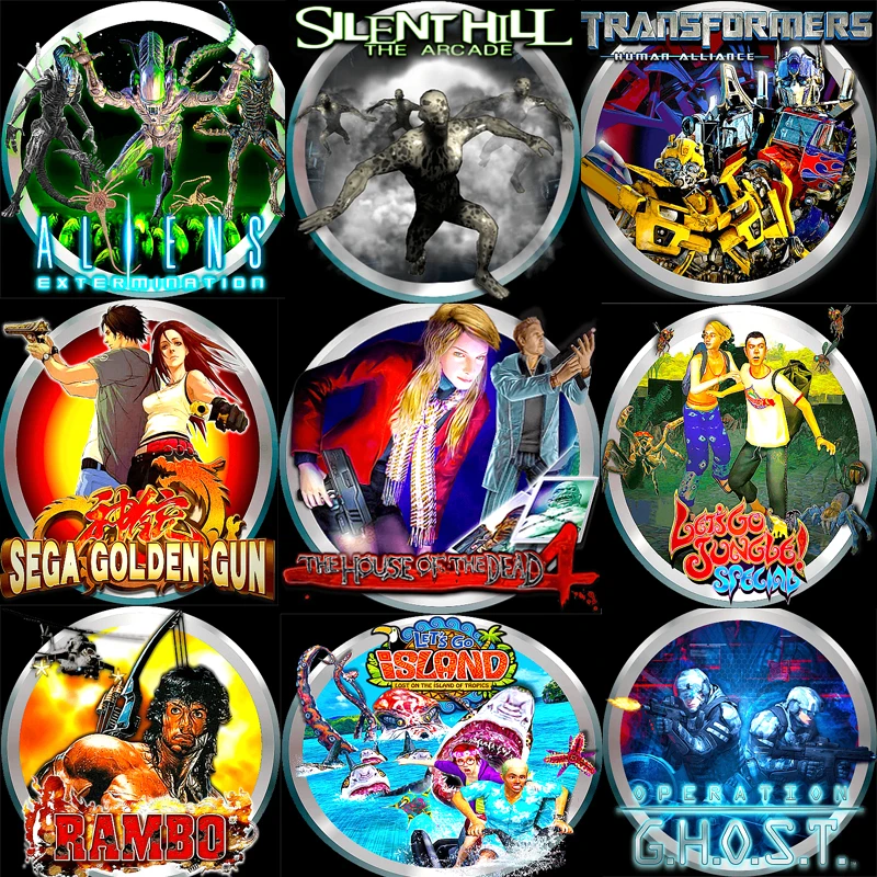 

50 in 1 Modren Light Gun Arcade Games Shooting Games Collection SSD house of the dead scarlet dawn