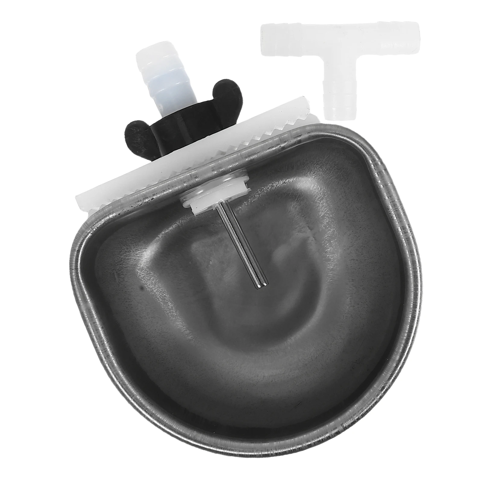 

Stainless Steel Rabbit Bowl Automatic Drinking Feeder Durable Hydration Solution For Small Pets Kennel Cage Compatible Rabbit