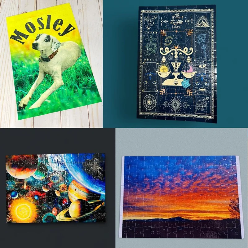 30 Sets Blank Sublimation A4 Jigsaw Puzzles,DIY Heat Press Transfer Jigsaw Puzzles,Sublimation Jigsaw Puzzles