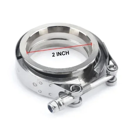 1 Set Car Stainless Steel 304 V Band Fastener Kit For Exhaust Pipe Turbo Charger 2 Inch Motorcycle Parts