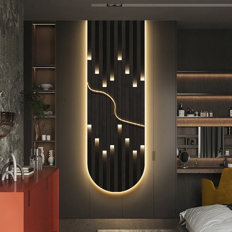 Modern Luxury LED Wall Lamp - Abstract Mural Light with Lustre for Corridor, Living Room and High-end Home Decor Lighting