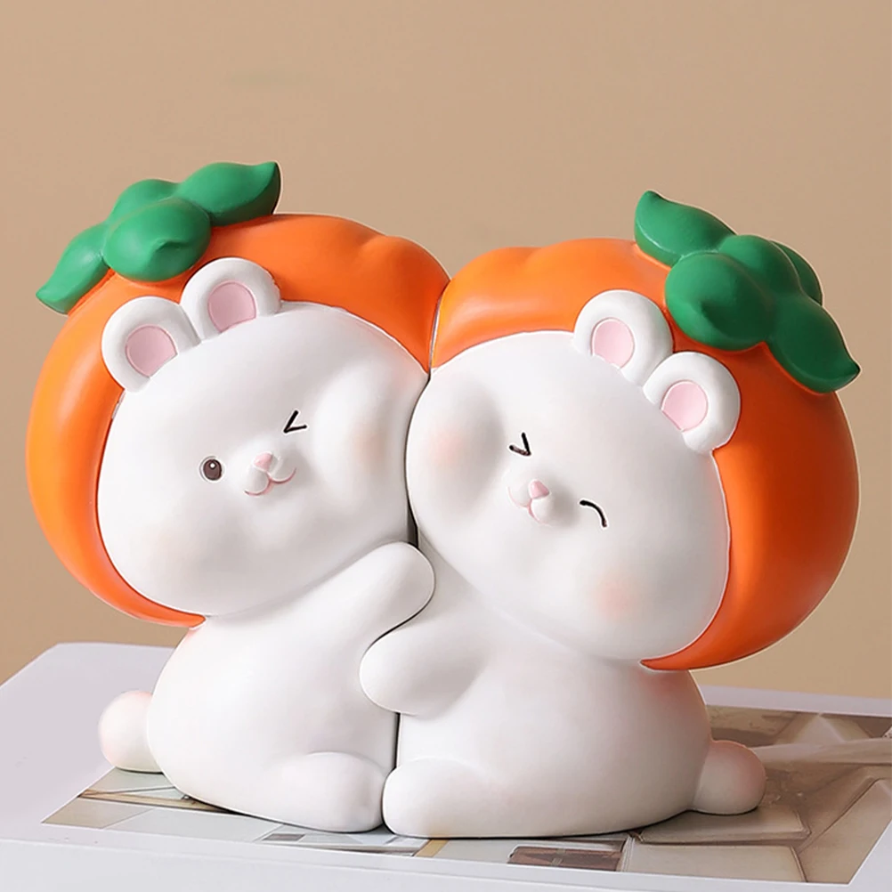 

1Pair Resin Cartoon Bookend Hugging Style Non-Slip Bookstopper for Office and Home Bookshelf Resin Bookend Book Stand