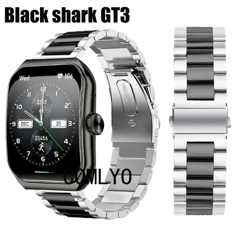 For Blackshark GT3 black shark gt 3 Smart Watch Strap Stainless Steel Metal Band Men Belt