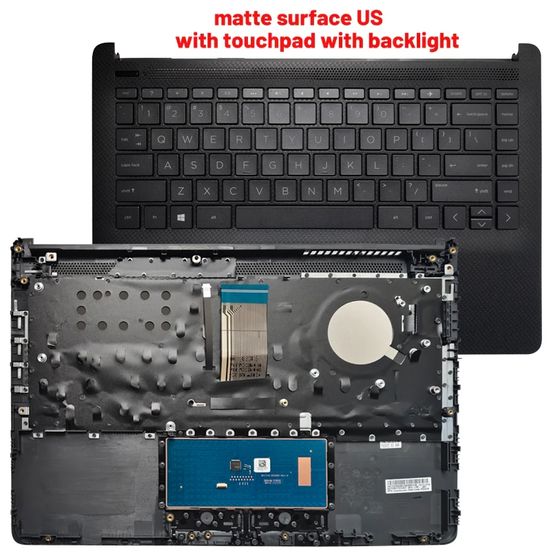 NEW for HP Pavilion 14-CF 14-DF 14-DK 14S-DK 14S-CF 240 G8 US/Spanish/Latin laptop Keyboard palmrest upper - Image 6