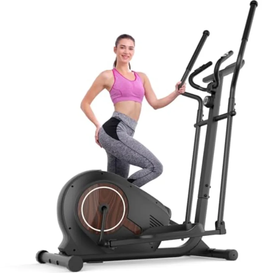 

Elliptical Exercise Machine, Ultra-Silent Magnetic Elliptical Training Machines for Home Gym with Pulse Rate Grips, LCD Monitor
