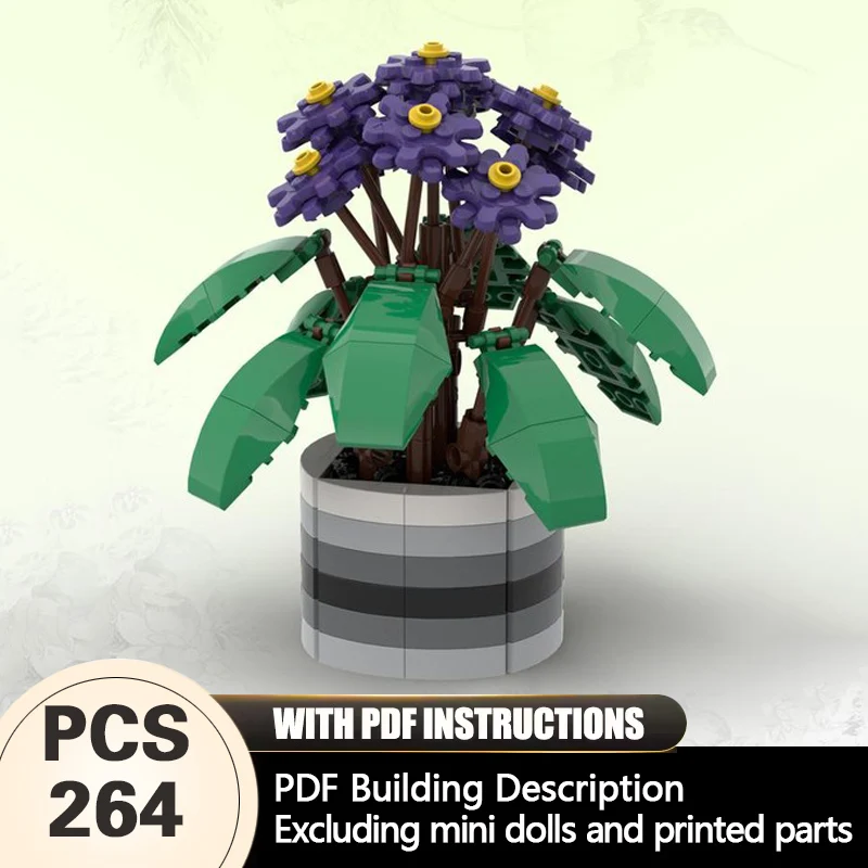 

Creators Plant Series Model MOC Building Bricks African Flower Modular Technology Gifts Holiday Assemble Children Toys Suit
