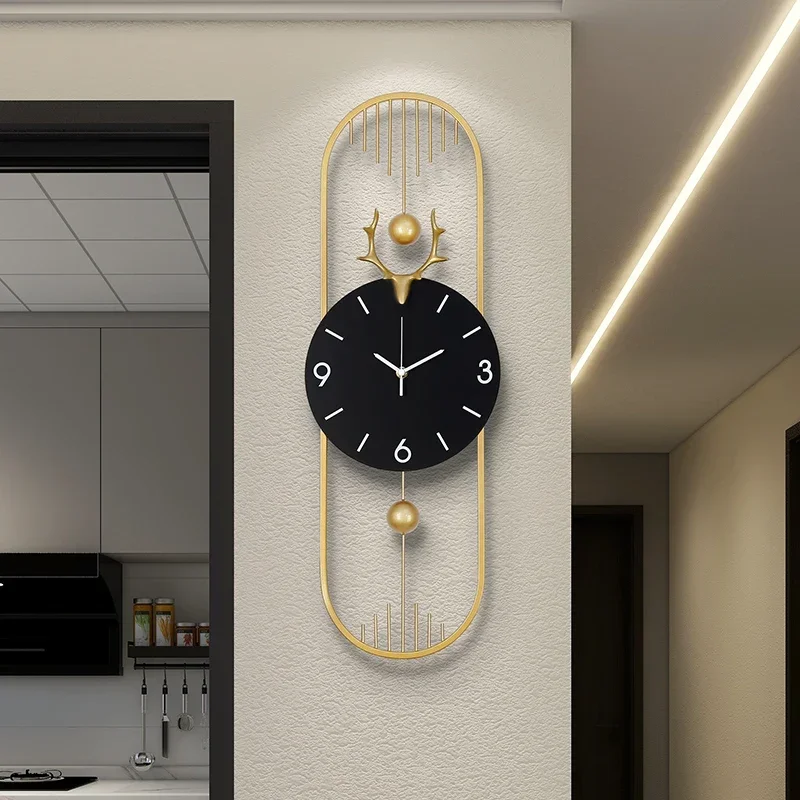 Nordic Design Wall Clock Office Cable Aesthetic Items Art Wall Clock Bedroom Modern Pendule Horloge Murale Room Decoration