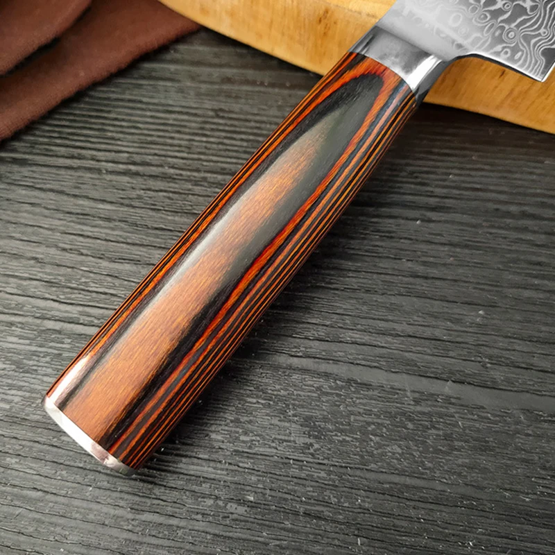 Damascus Steel Kitchen Knife Boning Steak BBQ Meat Cleaver Chef Utility Knife Paring  Kitchen Tools image 6