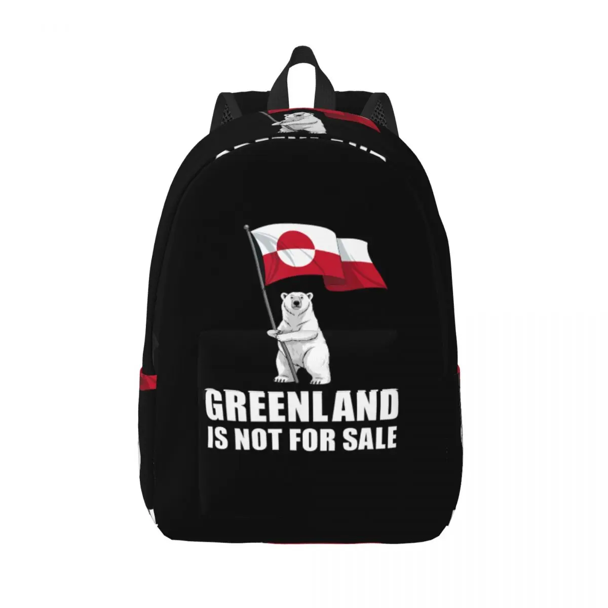 

Greenland Not For Sale Greenland Flag Bear Greenlanders Backpack Female Backpacks Large Elegant High School Bags Rucksack