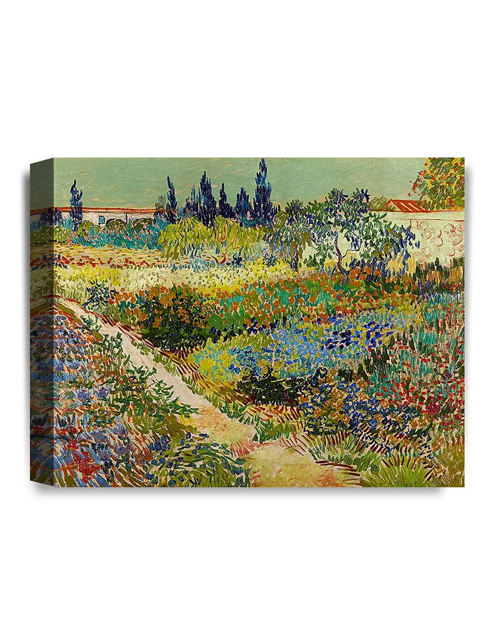 IPIC-Garden at Arles в июле. Художественная репродукция Ван Гога. Настенный декор с рисунком на холсте без жика. Размер: 20x16