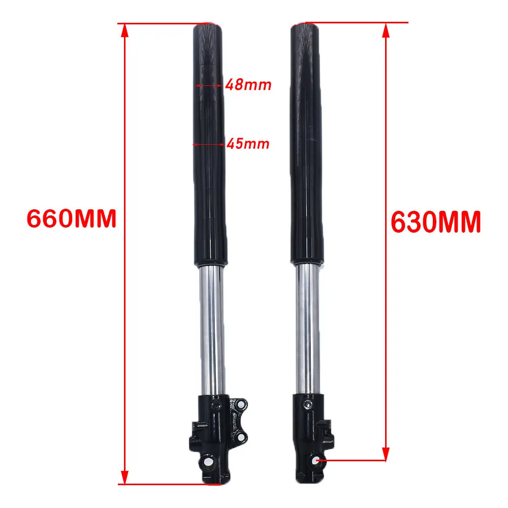 Front Inverted 630MM fork shock absorption 45MM/48MM with shock protector cover for Apollo Chinese Dirt pit bike CRF KLX