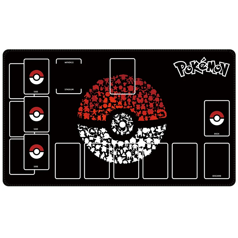 60*35*0.2cm PTCG Pokemon Dedicated GAME Card Mat Battle Pikachu Charizard Venusaur Blastoise Gift Toy Anime Table Mat