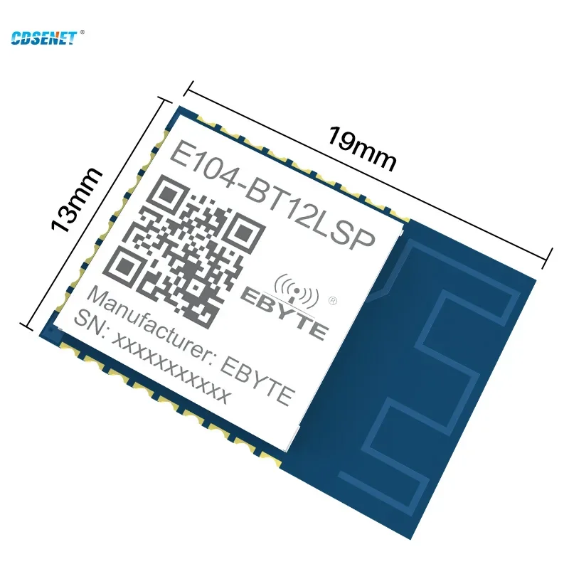 GFSK Blue-tooth Mesh Ad Hoc Network Module 10dBm 60m 2.4Ghz SIG Mesh V1.0  CDSENET E104-BT12LSP  PCB UART Interface Smart Home