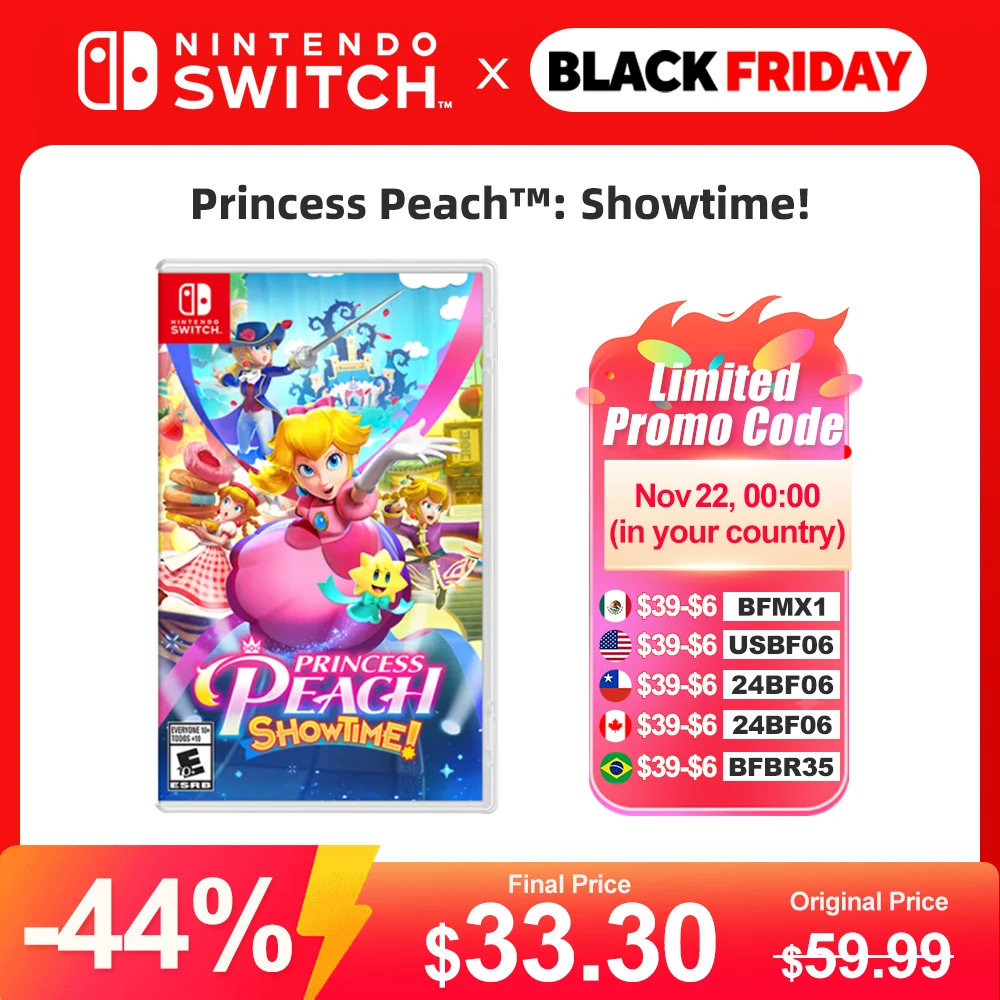 Princess Peach : Showtime! Nintendo Switch Game Deals 100% Official Original Physical Game Card for Nintendo Switch OLED Lite