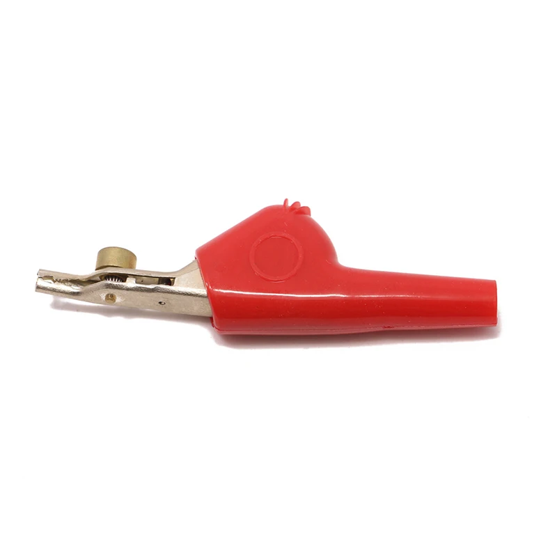 1pcs Metal Alligator Clip Electrical Clamp Car Battery Clip Auto Repair Test with Barbed Needle Crocodiles Clip Red Black