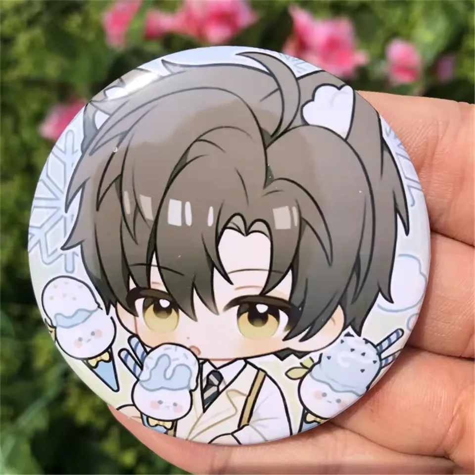 لعبة الحب والفضاء العميق Qinche Sylus Xavier Zayne Rafayel أزياء تنكرية SPTE مطلي بالقصدير شارة بدبوس إكسسوارات قلادة الدعامة #3