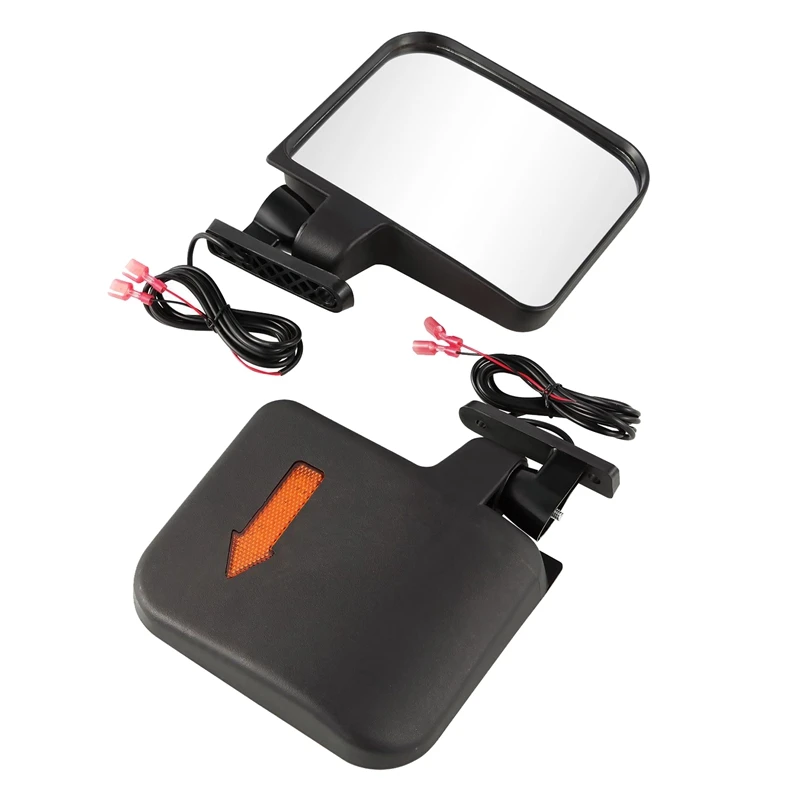 

Golf Cart Side Mirrors With LED Turn Signal Light For Club Car EZGO Yamaha And Others Golf Cart-A92D