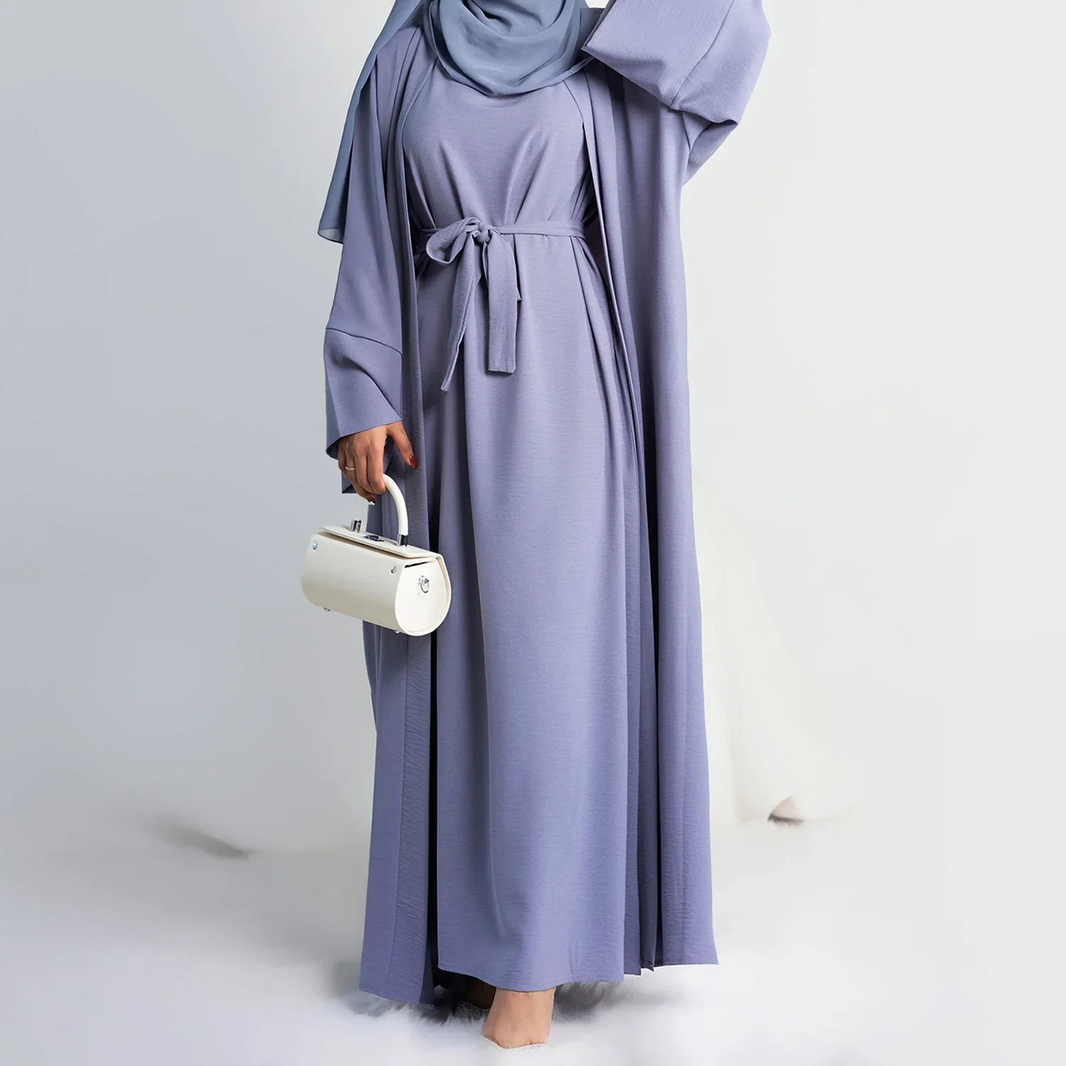 2 шт. Abaya Дубай, длинное платье, Caftan, Марокканское Рамадан, платье Khimar Eid, молитвенная одежда, Турция, Исламская одежда