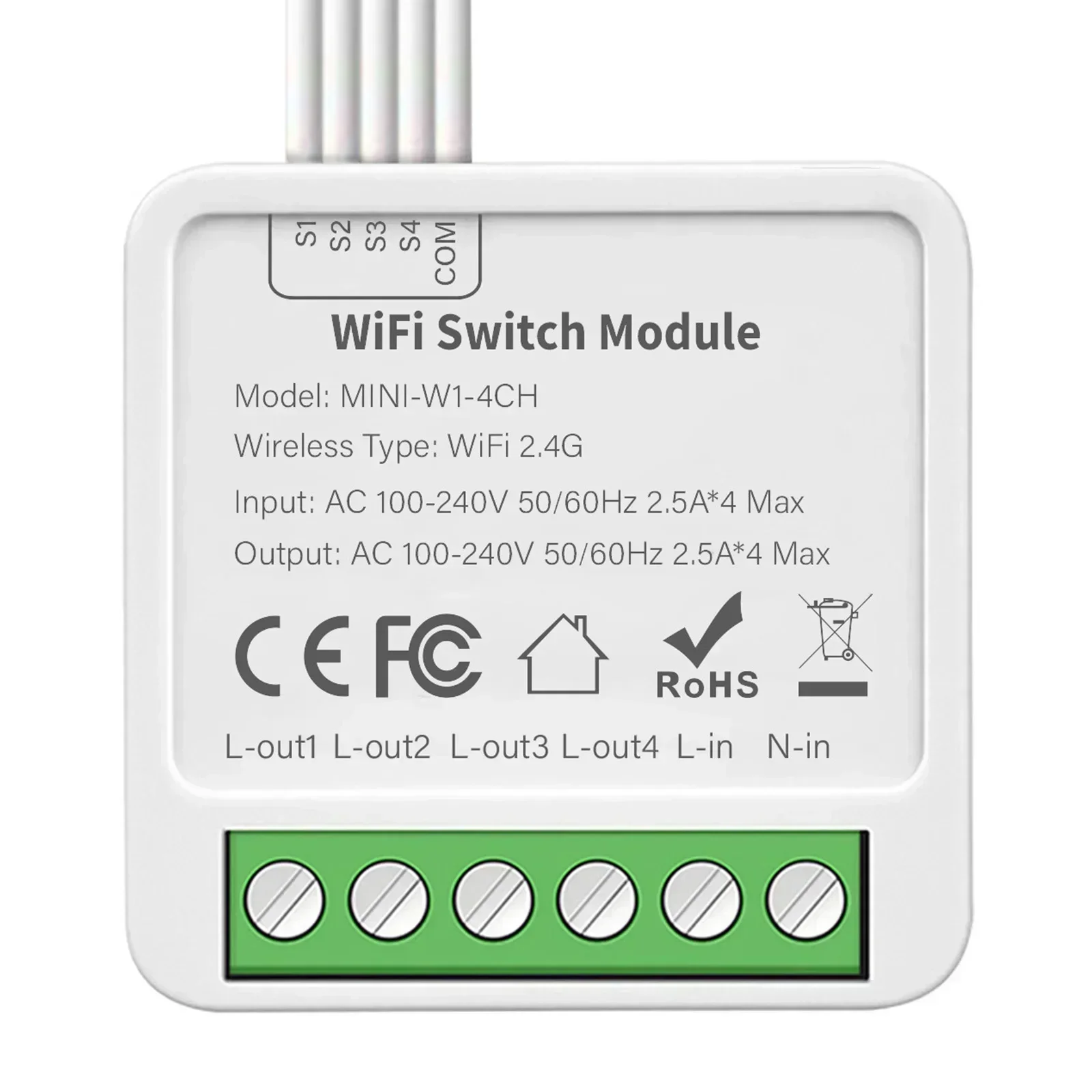 1pc Smart Switch Module With Description 10A 2/3/4 Bit 2 Way Wireless Remote Control Home Automation Module Tools