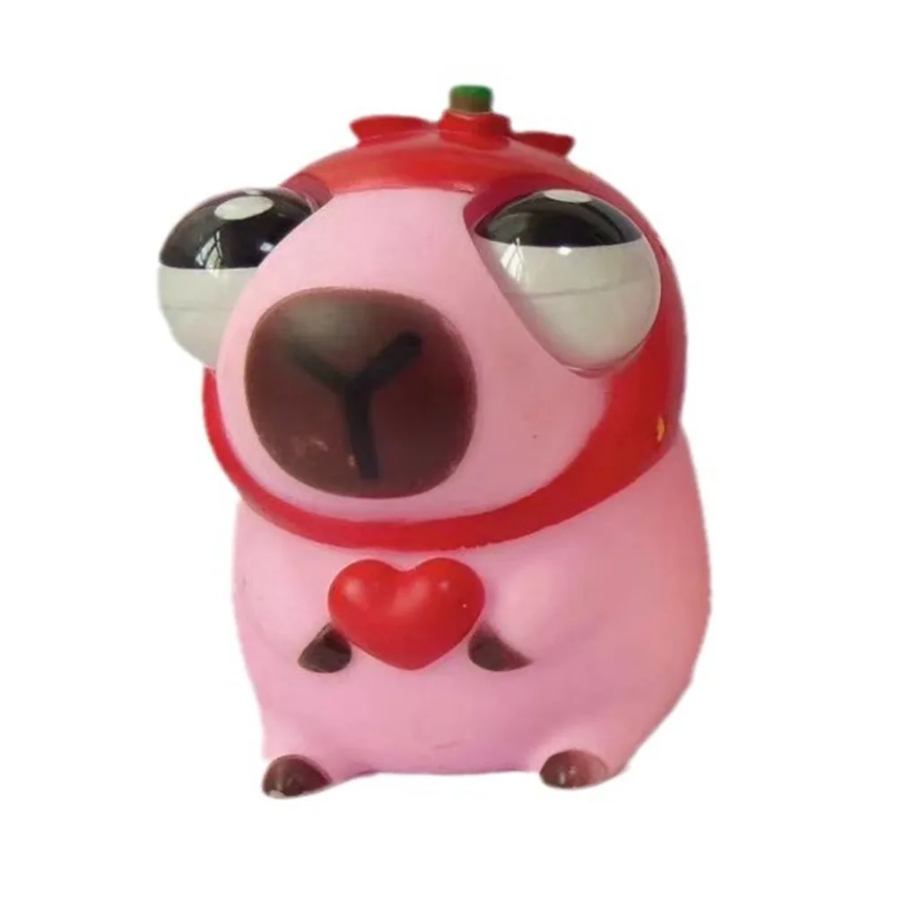 

Мультяшная игрушка-капибара с взрывом глаз, новинка, мягкая капибара, большое глазное яблоко, кукла, забавная креативная капибара, сжимаемый мяч, игрушки