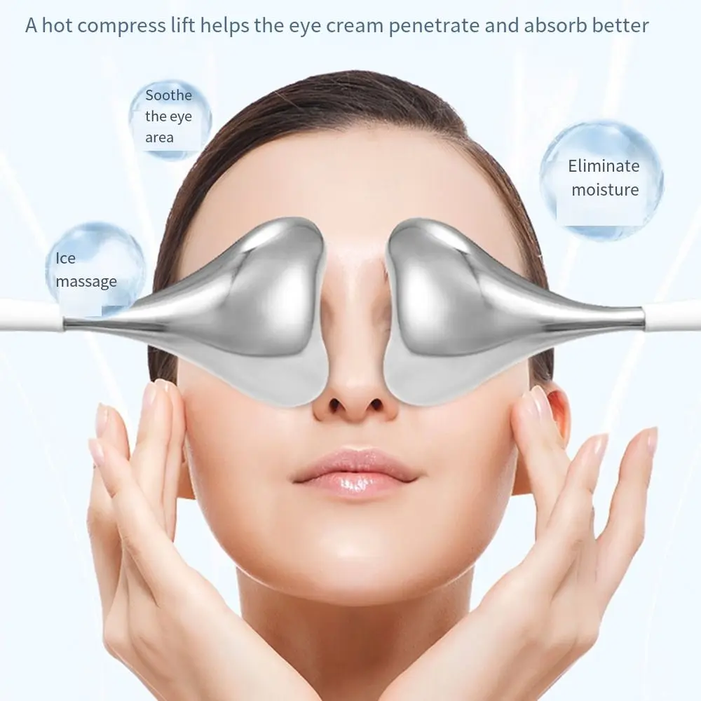 Rouleau de globes de glace en queue de poisson pour les yeux, bâtonnets cryo, antidéformables, gel facial, gonflements, outil de soins de la peau SPA, beauté