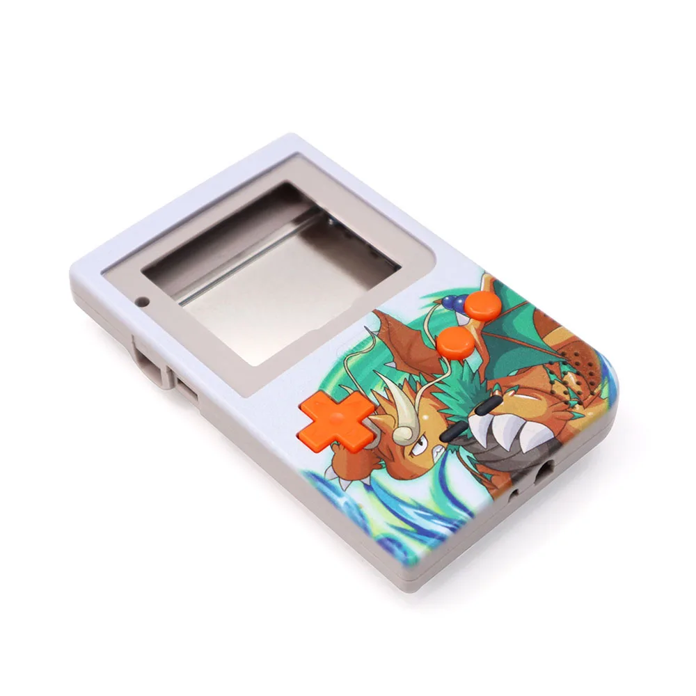 Carcasa de repuesto para Nintendo Gameboy Pocket, carcasa personalizada UV con botón, varios patrones, GBP