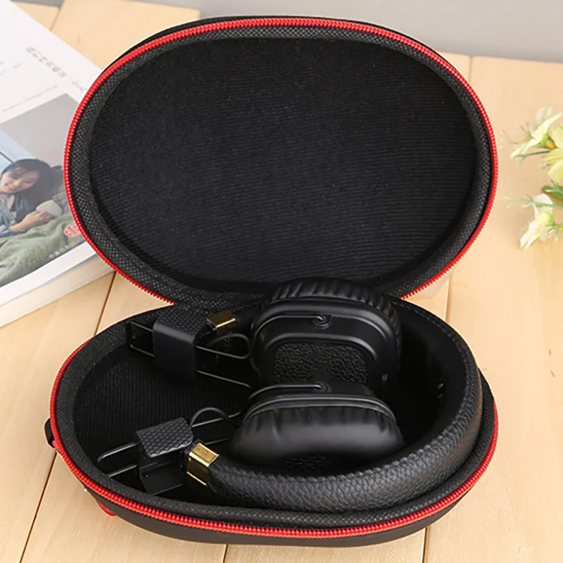 Mala de Transporte para Batidas, Bolsa De Armazenamento De Viagem, Protector Headphones Cover, Fone De Ouvido Hard Case para Solo 2, 3, Studio 2.0, 3.0, Vermelho