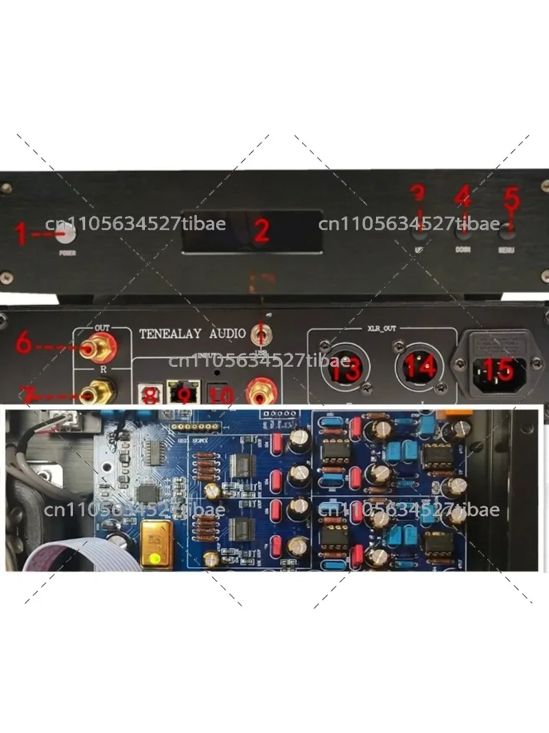 PCM1794 Dual Core DAC HIFI Audio Decoder Board High Fidelity Audio Converter Module