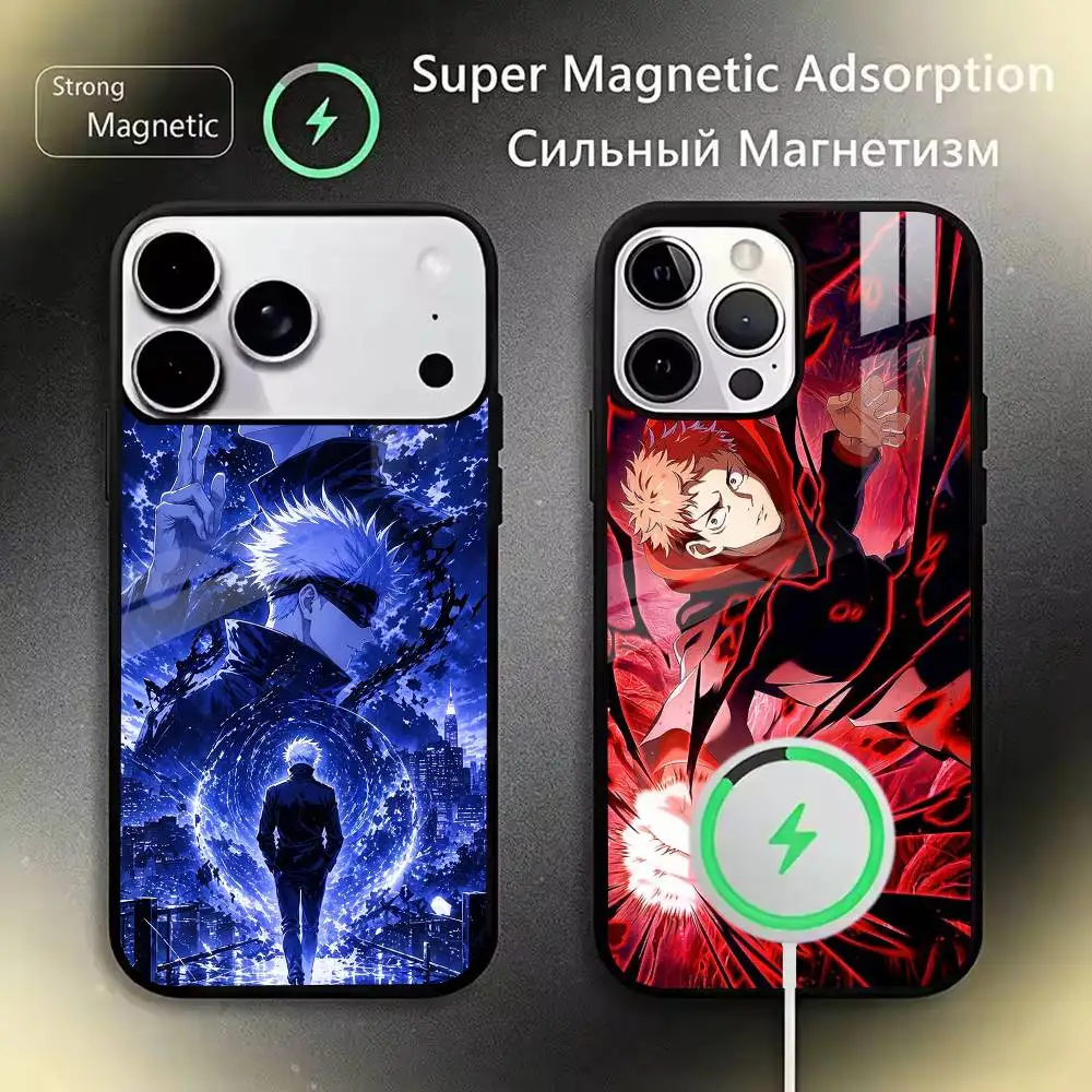 Insane Anime J-Jujutsus Kaisens Phone Case For iPhone 17,16,15,14,13,12,11Plus,Pro,Max for Magnetic Wireless Charging