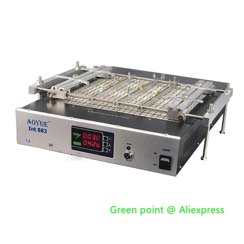 AOYUE-Station de préchauffage de soudage INT 883 ESD, utilise la technologie de chauffage infrarouge à quartz, contrôle numérique, outils de soudure de réparation IC