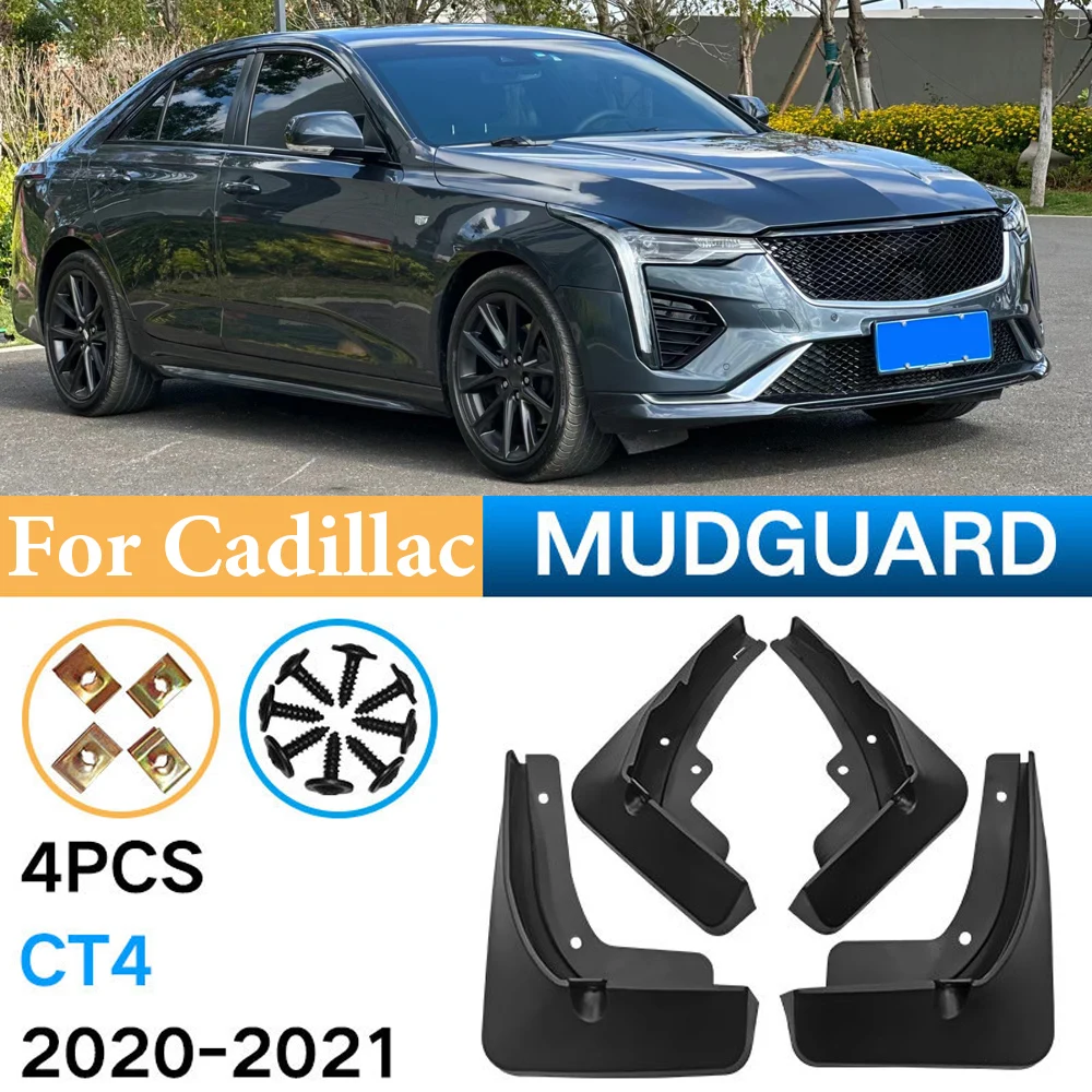 

New-styling Mud Flaps For Cadillac CT4 2020 2021 Mudflaps Splash Guards Mud Flap Mudguards Fender Front Rear