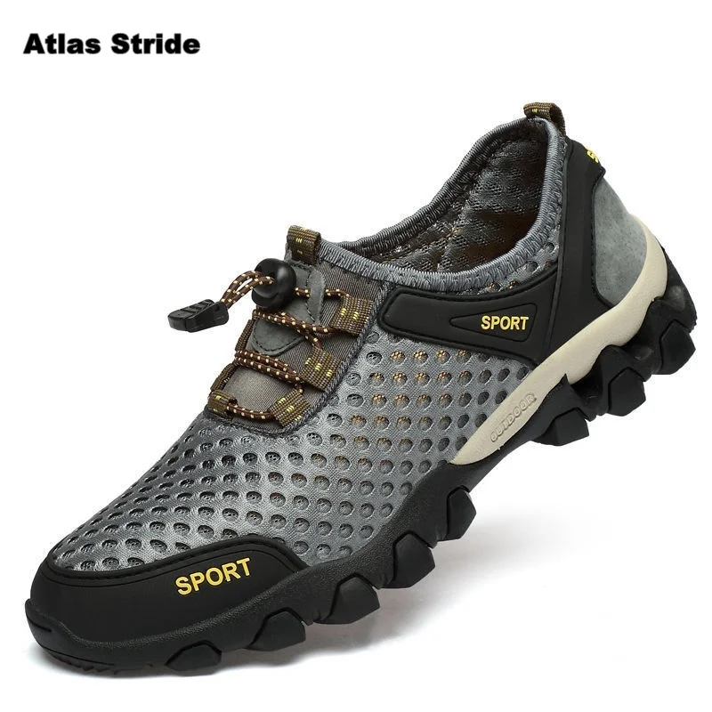 2026 New Men's Water Shoes, Breathable Mesh Quick-dry Non-slip Slip-on Wading Sneakers for Outdoor Hiking Trekking Camping