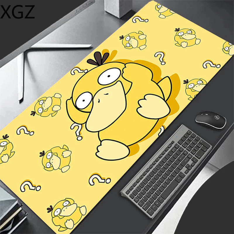 New two-dimensional duck anime mouse pad large gaming keyboard desk mat carpet rubber computer accessories non-slip and washable