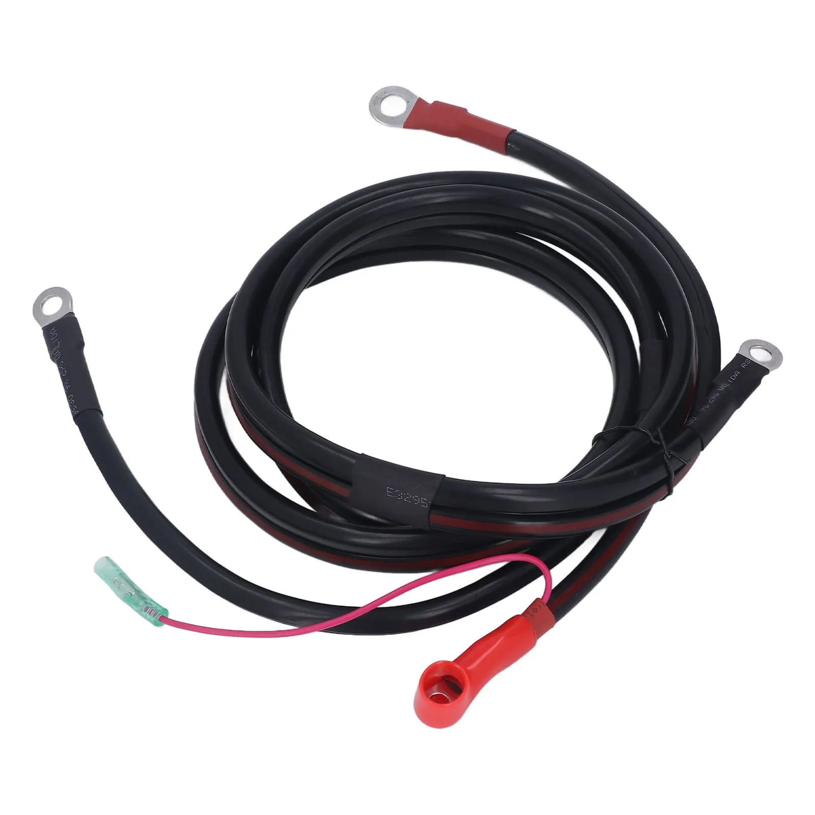 2M Pure Copper Marine Battery Cable for Parsun Powertec 15-85HP Outboard Engine 10mm² Waterproof Color-Coded for Boat 12V Setup