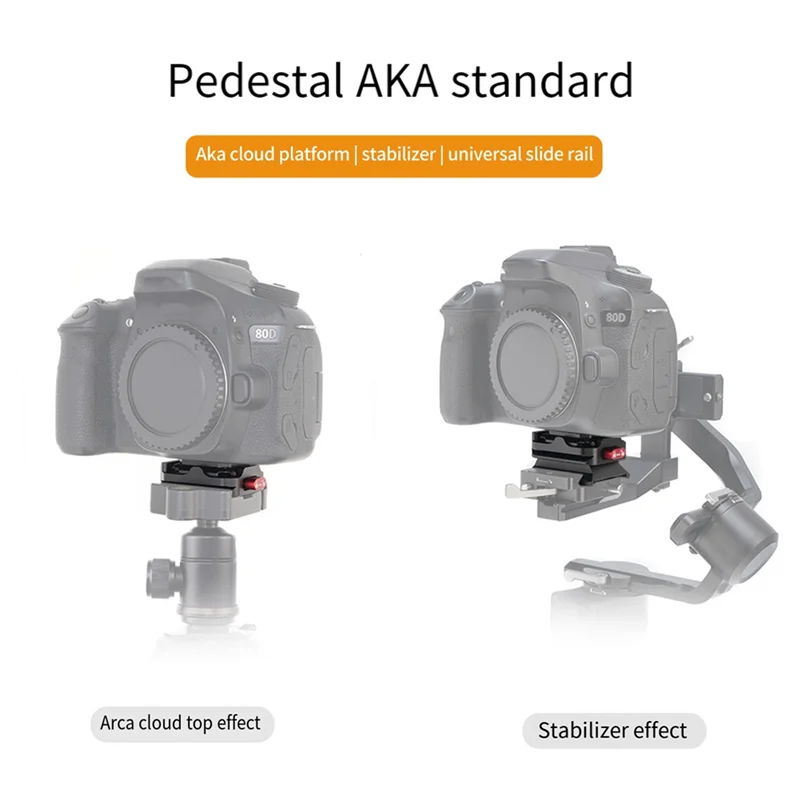 

-PQWN For Arca Parts Quick Release Plate Base Clamp Holder DSLR Camera Stabilizer Head Tripod Sport Camera Clamp Holder