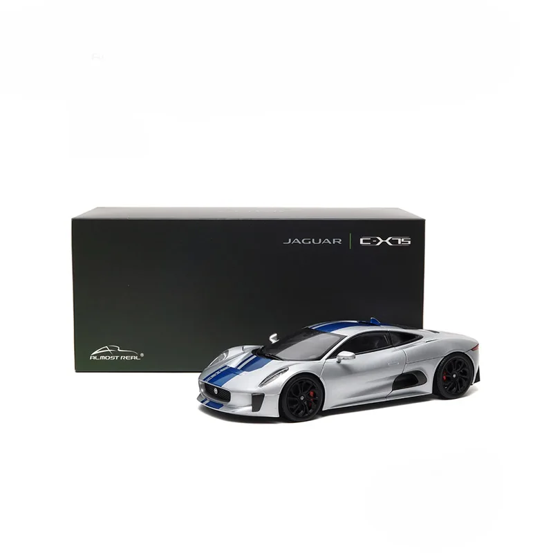 Almost Real Car Model 1/18 Jaguar Cx75 2013 Edition Car Model Room Alloy Simulation Display Cars Model Boy Collection Toys Gift