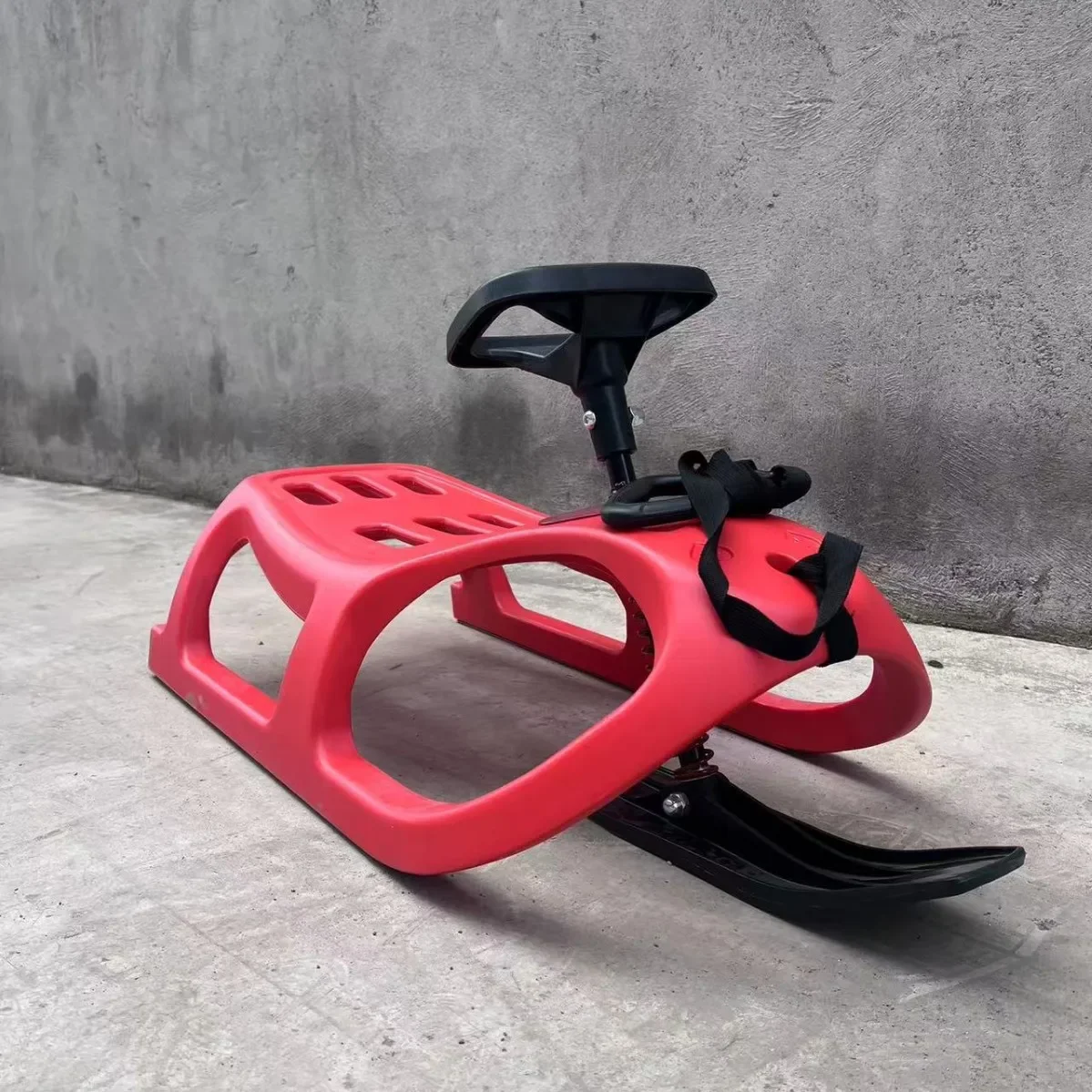 Outdoor saddle bike sled, oversized weight-bearing ski, grassboard, sandboard