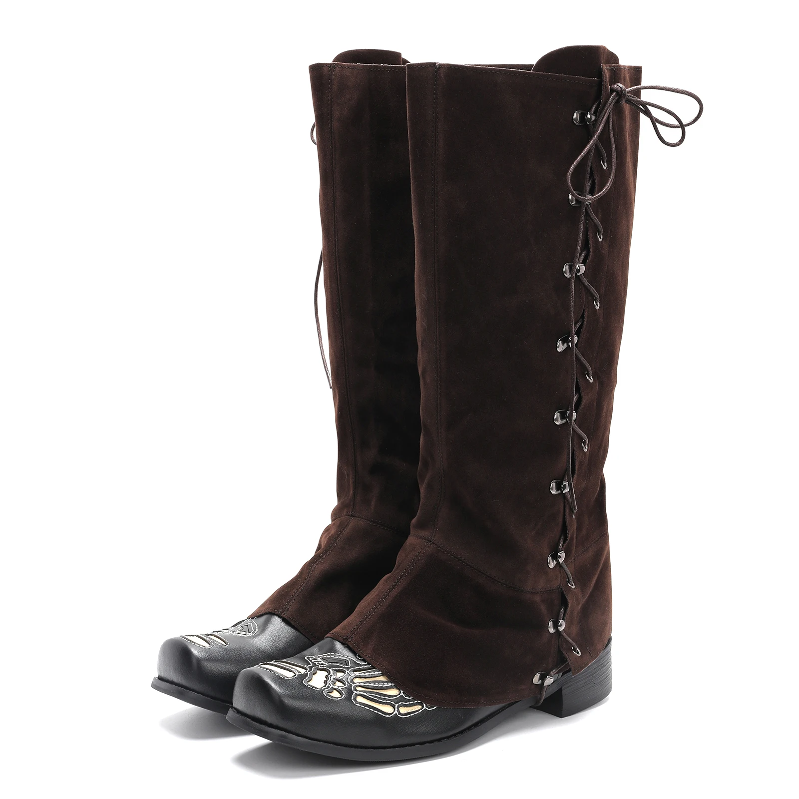 Couvre-bottes de Pirate médiéval, couvre-jambes Steampunk Renaissance, Costume pour hommes, accessoires de chaussures de Cosplay pour fête d'halloween