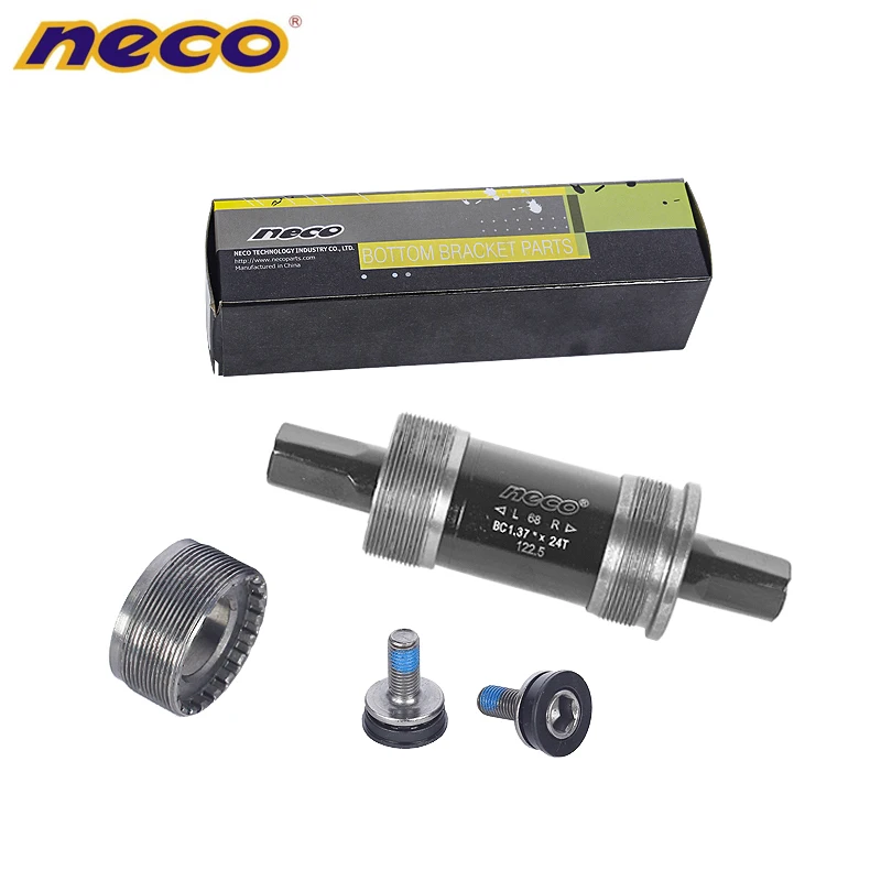 

Neco-Bike Bottom Bracket, Square Hole, 68mm, Axis BB, MTB, 110.5, 113, 115, 118, 120, 121.5, 122.5, 124.5