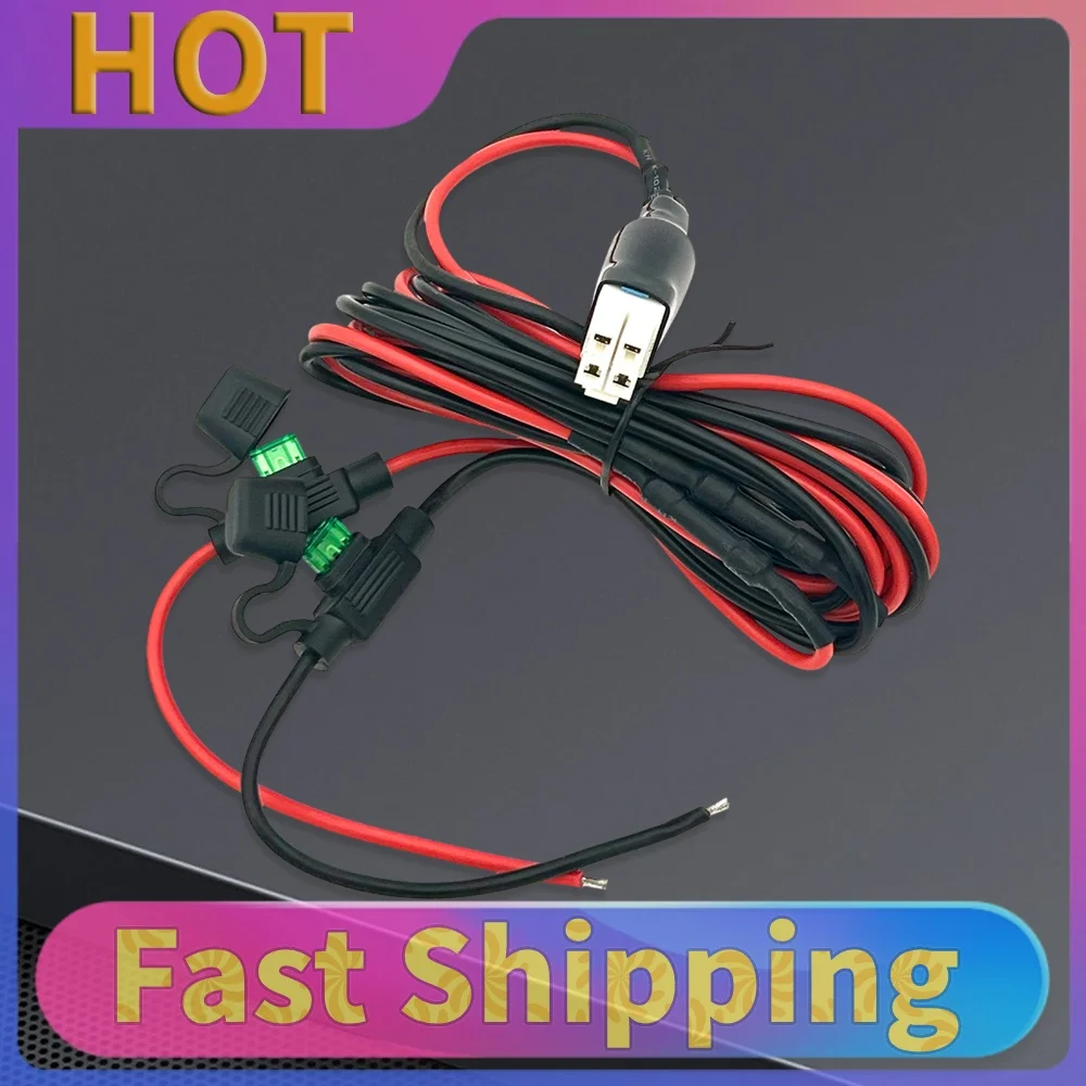 4 Pin 12AWG DC Power Supply Cable with 30A DC Power Cord Cable for Icom IC-7000 IC-7200 IC-7600 IC-7300
