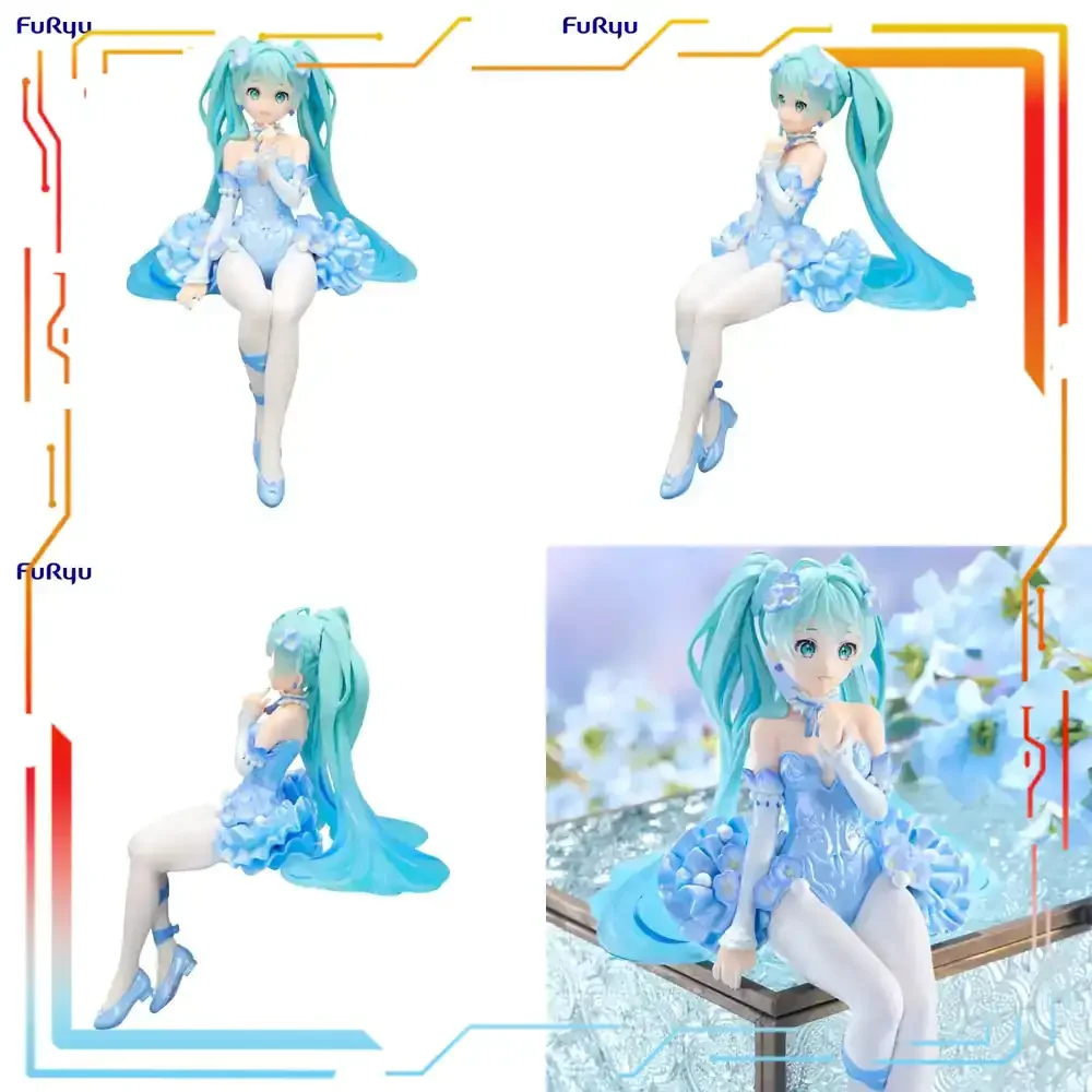 フリュー-ピアプロ-初音ミク-花の妖精-ヌードルストッパー-フィギュア-塗装済み-ネモフィラ-ペールブルーバージョン-コレクタブルアニメ玩具