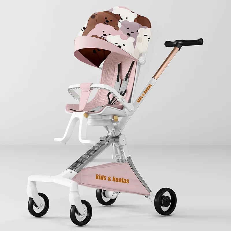 عربة أطفال عالية من lazybaby خفيفة الوزن قابلة للطي عربة أطفال مريحة ذات الاستخدام المزدوج الجلوس والاستلقاء الأطفال حديثي الولادة