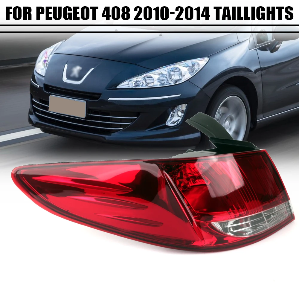 Left/Right Side Tail Lamp FOR PEUGEOT 408 2010 2011 2012 2013 2014 Rear Tail Light Brake Lamp with