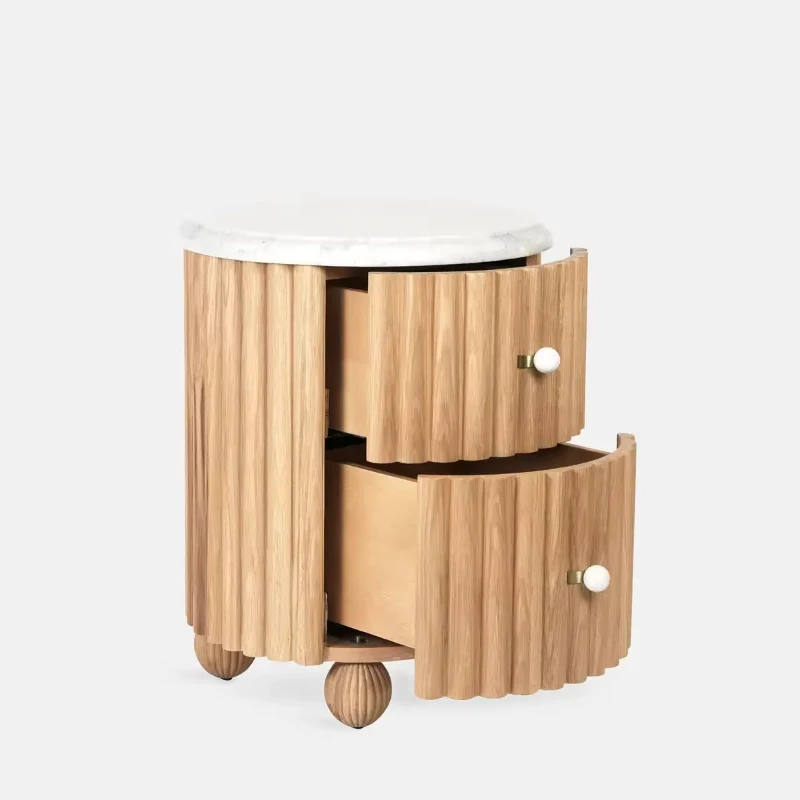 

Country style wooden bedroom bedside table bedside table lamp drawer bedside furniture home furniture