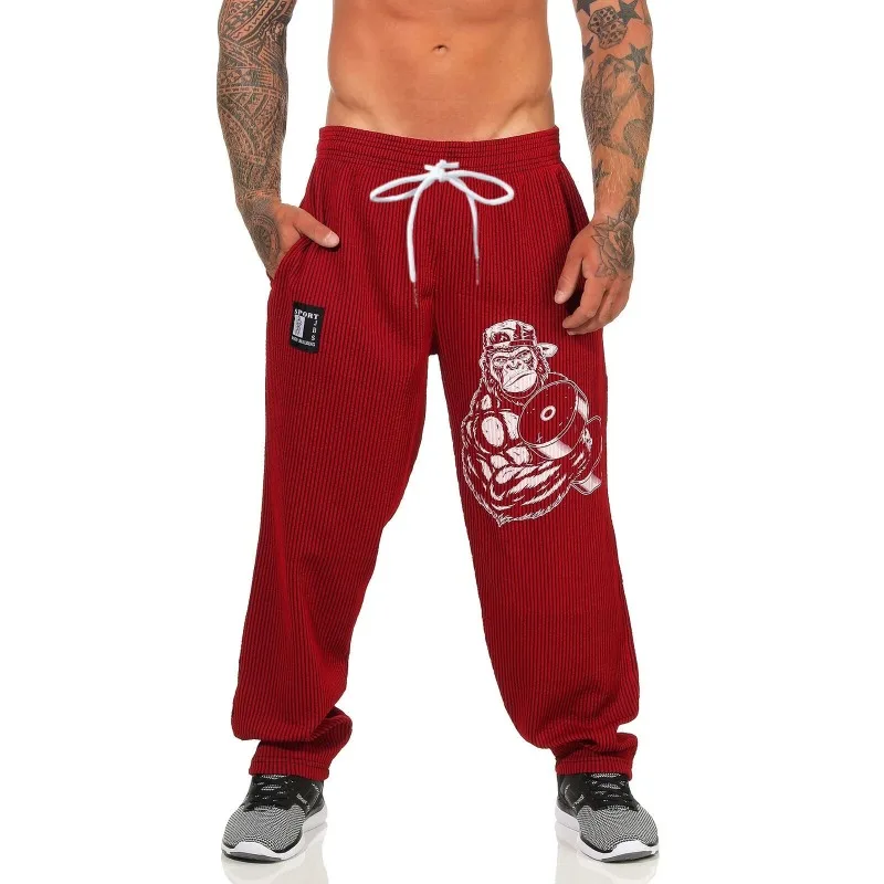 New 3D printed mesh breathable fashionable casual adult and children's sports pants