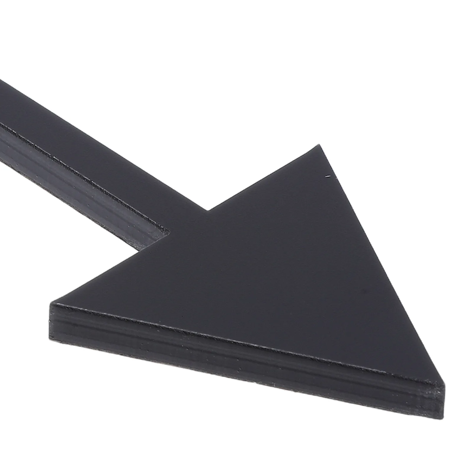 Black Acrylic Arrow Sign 4 Inch 3D Self Stick Wall Marker Directional Guide Sign for Office Warehouse Door Navigation Wayfinding
